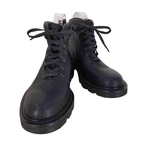 ジョルジオアルマーニ Giorgio Armani シボ革 レースアップブーツ メンズ EUR:40.5