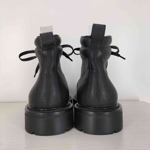 ジョルジオアルマーニ Giorgio Armani シボ革 レースアップブーツ メンズ EUR:40.5