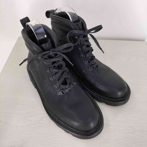 ジョルジオアルマーニ Giorgio Armani シボ革 レースアップブーツ メンズ EUR:40.5