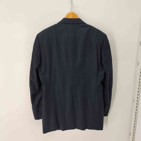 ロロピアーナ Loro Piana 麻布テーラー ELEGANZA ウールシルク ストライプ テーラードジャケット & ストライプ タックスラックス セットアップ メンズ JKT:50A/PANTS:88