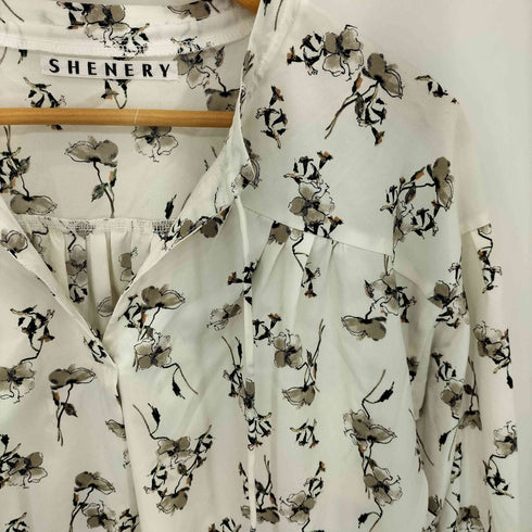 シーナリー SHENERY ドローストリング 花柄シャツ ブラウス レディース FREE