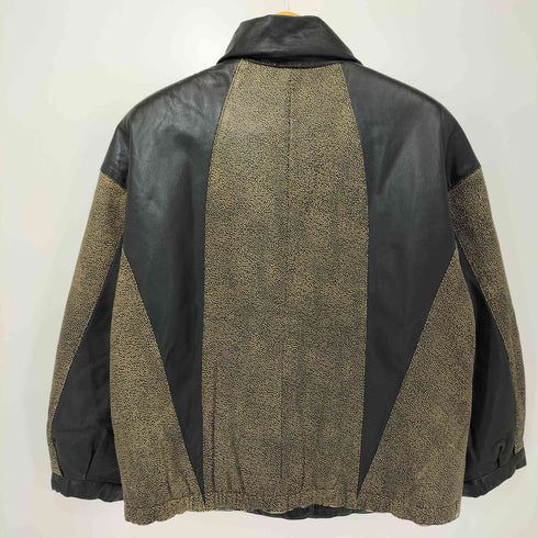 パルティーナ PARTINA 本革 ラムスキン 切替 レザージャケット レディース JPN:M