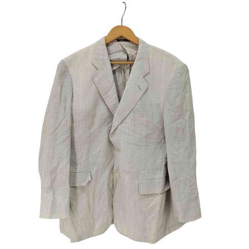 LONNER リネンコットン シワ加工 テーラードジャケット メンズ 98 AB6