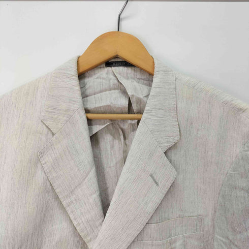 LONNER リネンコットン シワ加工 テーラードジャケット メンズ 98 AB6