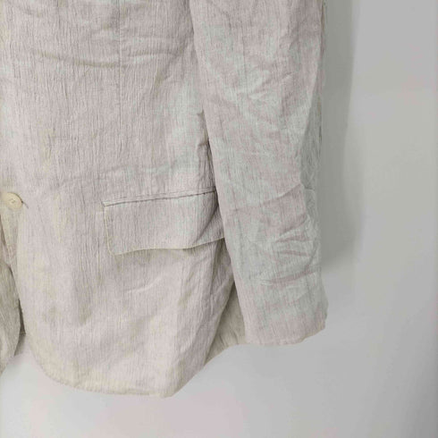 LONNER リネンコットン シワ加工 テーラードジャケット メンズ 98 AB6