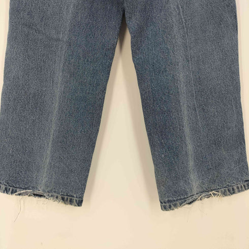 サウスポール SOUTHPOLE 90-00S 香港製 ロゴ 刺繍 ペインター デニム バギー パンツ メンズ US:34-35