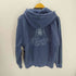 エックスガール X-girl 24AW FACE PIGMENT DYED ZIP UP SWEAT HOODIE フェイス ピグメント ダイ ジップアップ スウェット フーディー パーカー レディース import:S