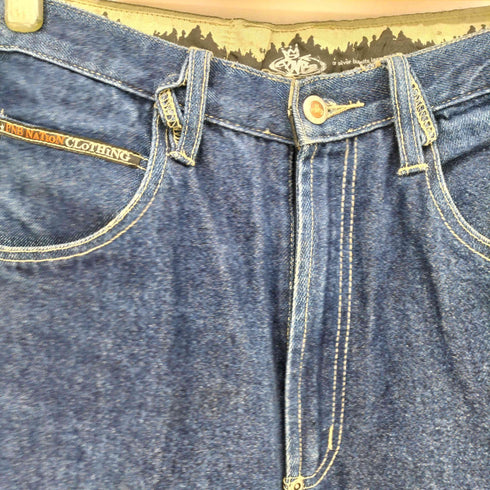 PNB NATION CLOTHING カットオフ ペインター デニム ジョーツ メンズ W34