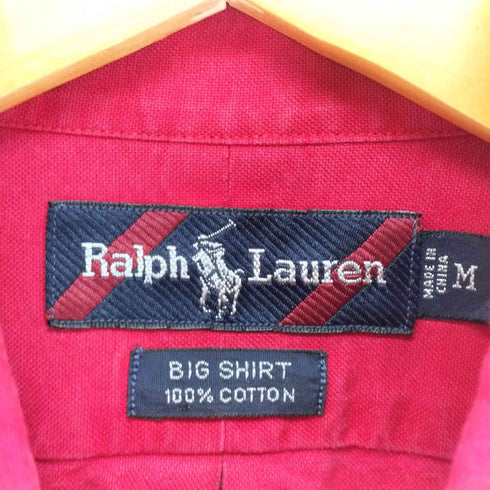 ラルフローレン RALPH LAUREN BIG SHIRT ポニー刺繍 ボタンダウンシャツ メンズ import:M