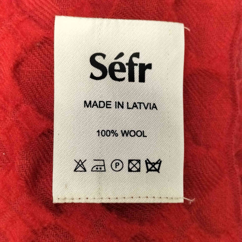 セファ Sefr 縮絨 ウール ストール メンズ