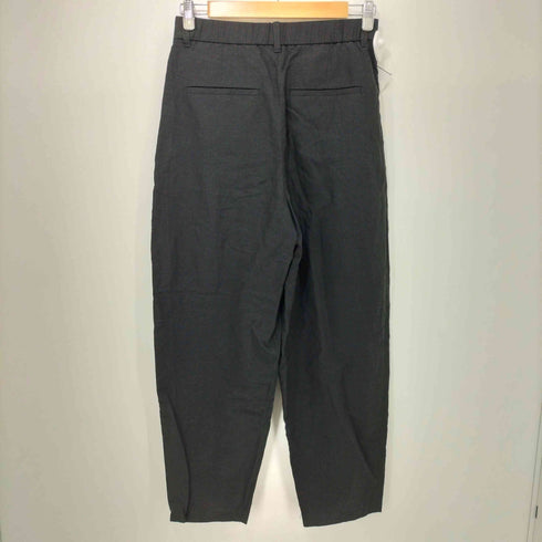ユニクロ UNIQLO 25SS リネンブレンドバレルレッグパンツ 黒 Mサイズ レディース JPN:M
