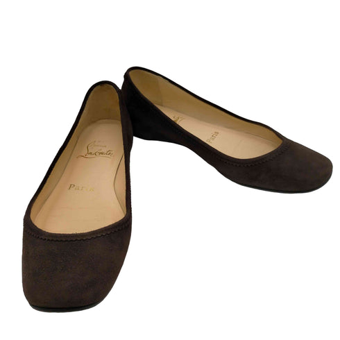 クリスチャンルブタン CHRISTIAN LOUBOUTIN スエードスクエアトゥパンプス レディース 36