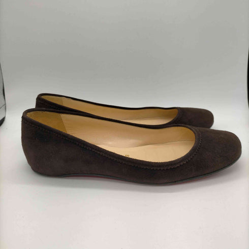 クリスチャンルブタン CHRISTIAN LOUBOUTIN スエードスクエアトゥパンプス レディース 36