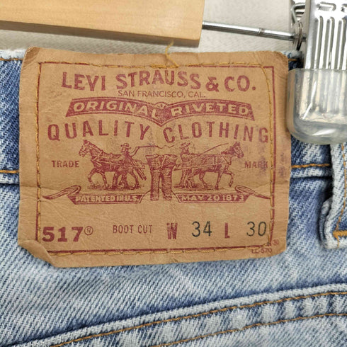 リーバイス Levis 517 ボタン裏511ジップフライ ブーツカットデニムパンツ メンズ W34 L30