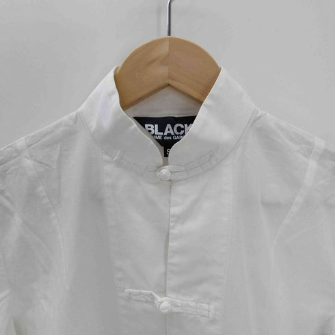 ブラックコムデギャルソン BLACK COMME des GARCONS AD2014 15SS L/S Chinese Kungfu shirt コットン チャイナ カンフー シャツ メンズ JPN:S