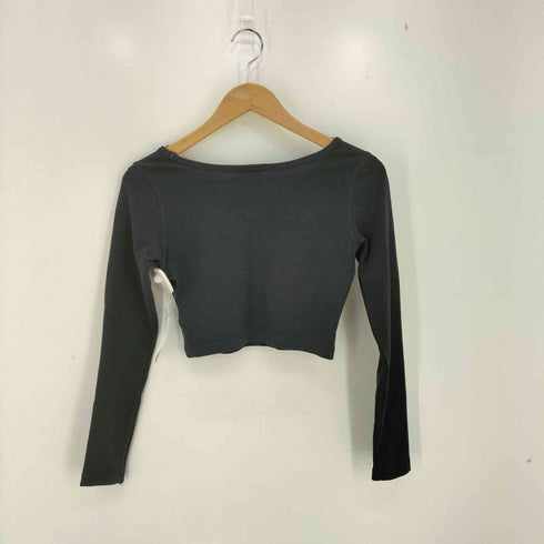 ジョーダンブランド JORDAN BRAND FLIGHT LS TOP ジャンプマン刺繍ロゴ クロップド丈 長袖Tシャツ レディース JPN:XS