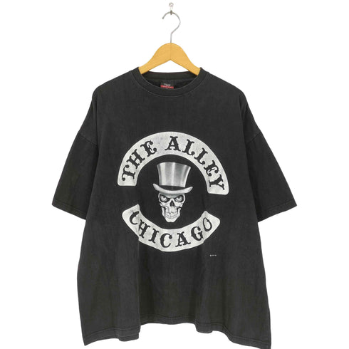 COTTON TEES フロントスカルプリント バンドTシャツ メンズ 2XL