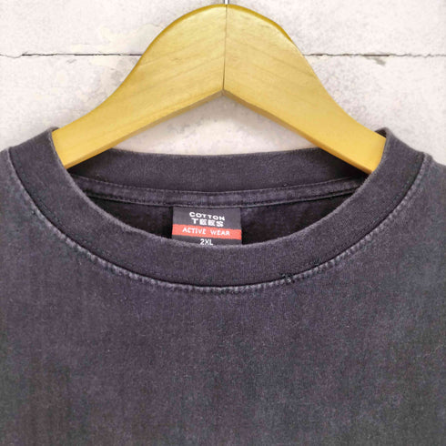 COTTON TEES フロントスカルプリント バンドTシャツ メンズ 2XL