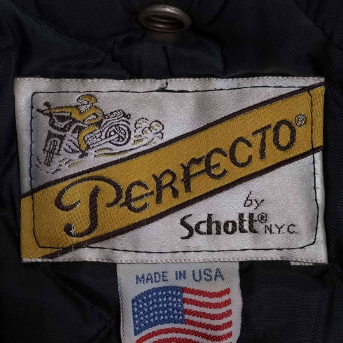 パーフェクトバイショット Perfecto by Schott 80S~90S アメリカ製 618 ダブルライダースジャケット メンズ US:38