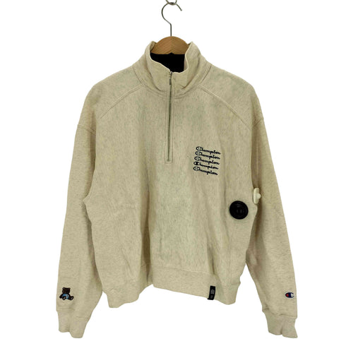 ダブルスタンダードクロージング DOUBLE STANDARD CLOTHING 25AW REVERSE WEAVE HALF ZIP SWEAT SHIRT ハーフジップスウェットシャツ レディース FREE
