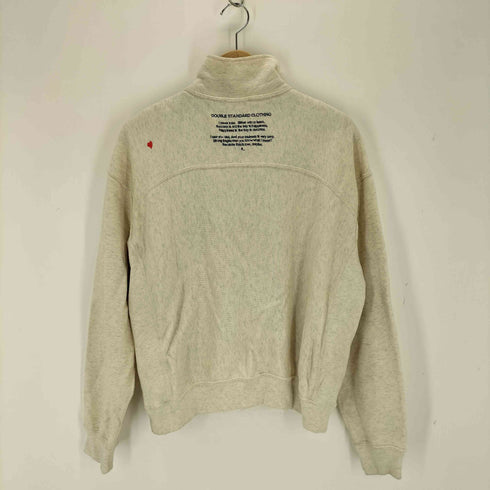 ダブルスタンダードクロージング DOUBLE STANDARD CLOTHING 25AW REVERSE WEAVE HALF ZIP SWEAT SHIRT ハーフジップスウェットシャツ レディース FREE