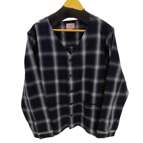 ビッグマイク BIG MIKE SANFORIZED Heavy Flannel Cardigan ヘビー フランネル オンブレチェック カーディガン メンズ import:L
