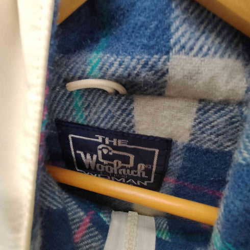 ウールリッチ WOOLRICH 80-90S WOMAN USA製 裏地ネル チェック マウンテン パーカー ジャケット メンズ