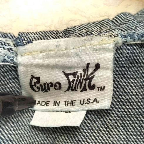 GURO FUNK USA製 フロント刺繍デニムフードジャケット メンズ ONE SIZE