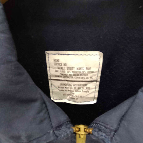 ユーエスネイビー U.S.NAVY 90S 93年会計 Utility Jacket ユーリティー ジャケット ブルゾン IDEAL ジップ メンズ 42L