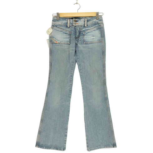 ディーゼル DIESEL バックポケット刺繍フレアデニムパンツ Y2K レディース 24