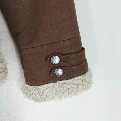 ゲスジーンズ GUESS JEANS フェイクムートンジャケット レディース S