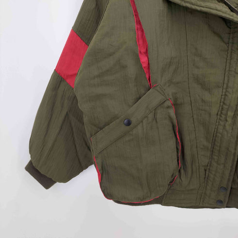 ギミック バイカラー ブルゾン 短丈 メンズ