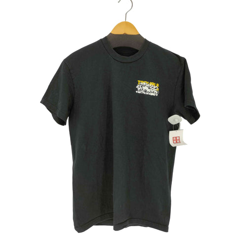 TROUBLE 両面プリントクルーネックTシャツ メンズ import:M