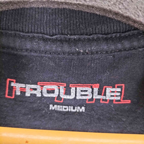 TROUBLE 両面プリントクルーネックTシャツ メンズ import:M