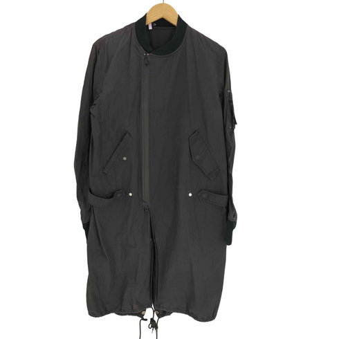 ジョンローレンスサリバン JOHN LAWRENCE SULLIVAN MA-1型 ロングコート ドローコード 裏地メッシュ メンズ FREE