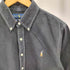 ラルフローレン RALPH LAUREN slim fit ポニー刺繍 半袖シャツ メンズ import:L