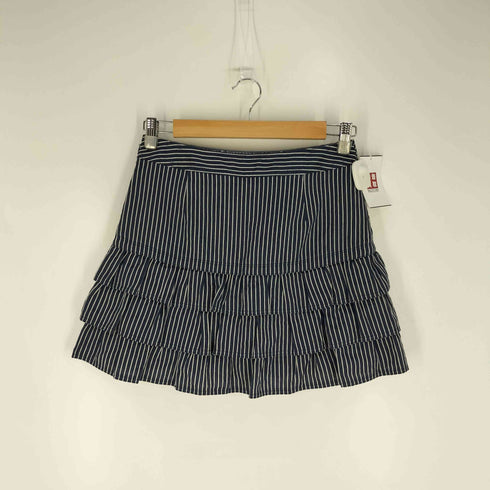 バーバリーブルーレーベル BURBERRY BLUE LABEL ストライプ フリル ミニスカート レディース EUR:38