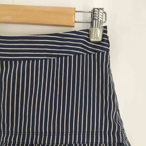 バーバリーブルーレーベル BURBERRY BLUE LABEL ストライプ フリル ミニスカート レディース EUR:38