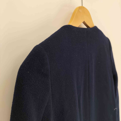 ジャスグリッティー JUSGLITTY アンゴラ アルパカ ミックス ツイード切替 ノーカラーコート レディース JPN:1