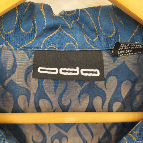 odo シルクレーヨン フレイム オープンカラーシャツ メンズ import:L