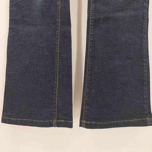 ディーアンドジー D&G デカジップ マルチポケット ペインター フレアデニムパンツ Y2K レディース 26/40