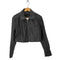 ザラ ZARA クロップド フェイクレザージャケット レディース import:L
