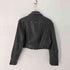 ザラ ZARA クロップド フェイクレザージャケット レディース import:L