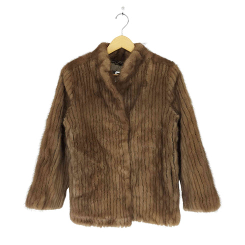 サガミンク SAGA MINK 銀サガ ミンクファーショールカラージャケット レディース 11