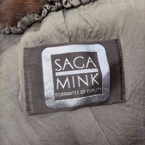 サガミンク SAGA MINK 銀サガ ミンクファーショールカラージャケット レディース 11