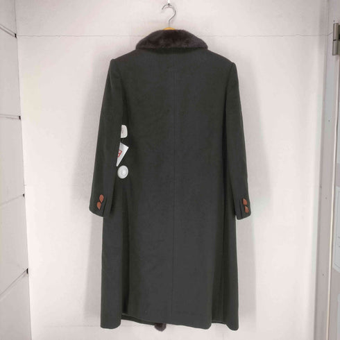 ミンクファーウールチェスターコート レディース