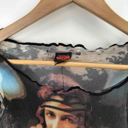 ジャンポールゴルチエ Jean Paul GAULTIER 転写 フルグラフィック パワーネット タンクトップ archive y2k レディース 40