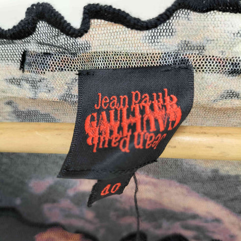 ジャンポールゴルチエ Jean Paul GAULTIER 転写 フルグラフィック パワーネット タンクトップ archive y2k レディース 40