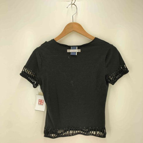 ジャンポールゴルチエ Jean Paul GAULTIER メッシュ切替 vネック クロップドカットソー archive y2k レディース 40