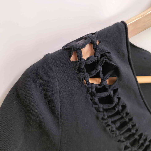 ジャンポールゴルチエ Jean Paul GAULTIER メッシュ切替 vネック クロップドカットソー archive y2k レディース 40